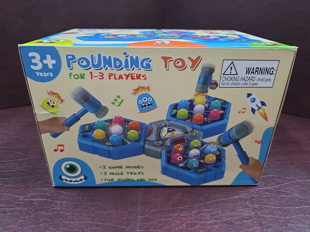 Pounding Toy 3+ 1-3 Players 3 Game Modes, 3 trays