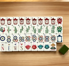 new high-end Green American Mahjong Tiles set