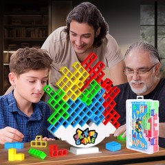 48PCS Stack Game for Adult & , Board Tower Games for Family Travel Party, 2 P…