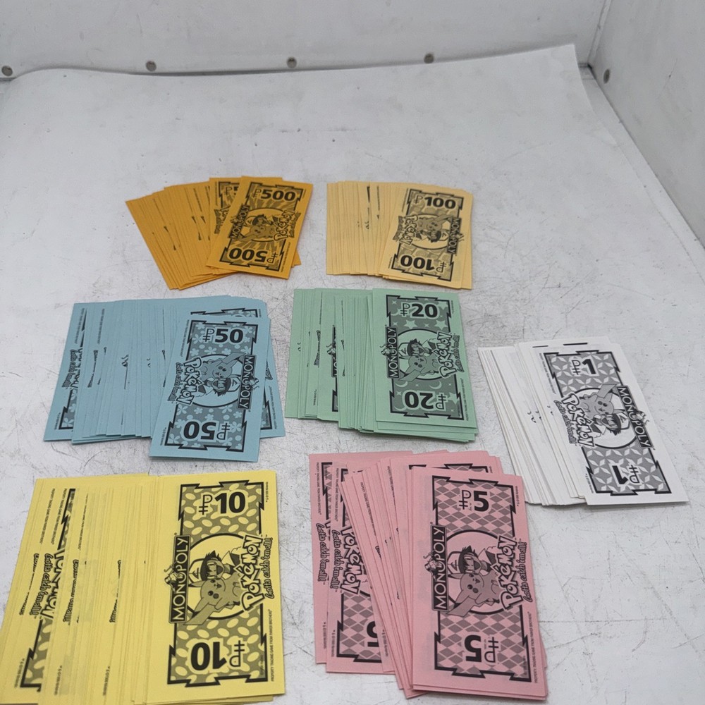 Monopoly Pokémon Collector’s Edition Play Money Pack 1999 Pokemon