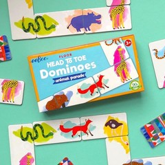 Animal Parade Head to Toe Dominoes – 28 Piece Matching Game, Colorful Animal …