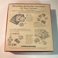Parker Brothers Strawberry Shortcake Game Basket Board Game Vintage Age 3-6 2+