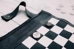 Roll-Up Portable Suede Travel Chess & Checkers Game Set – Compact Perfect for…