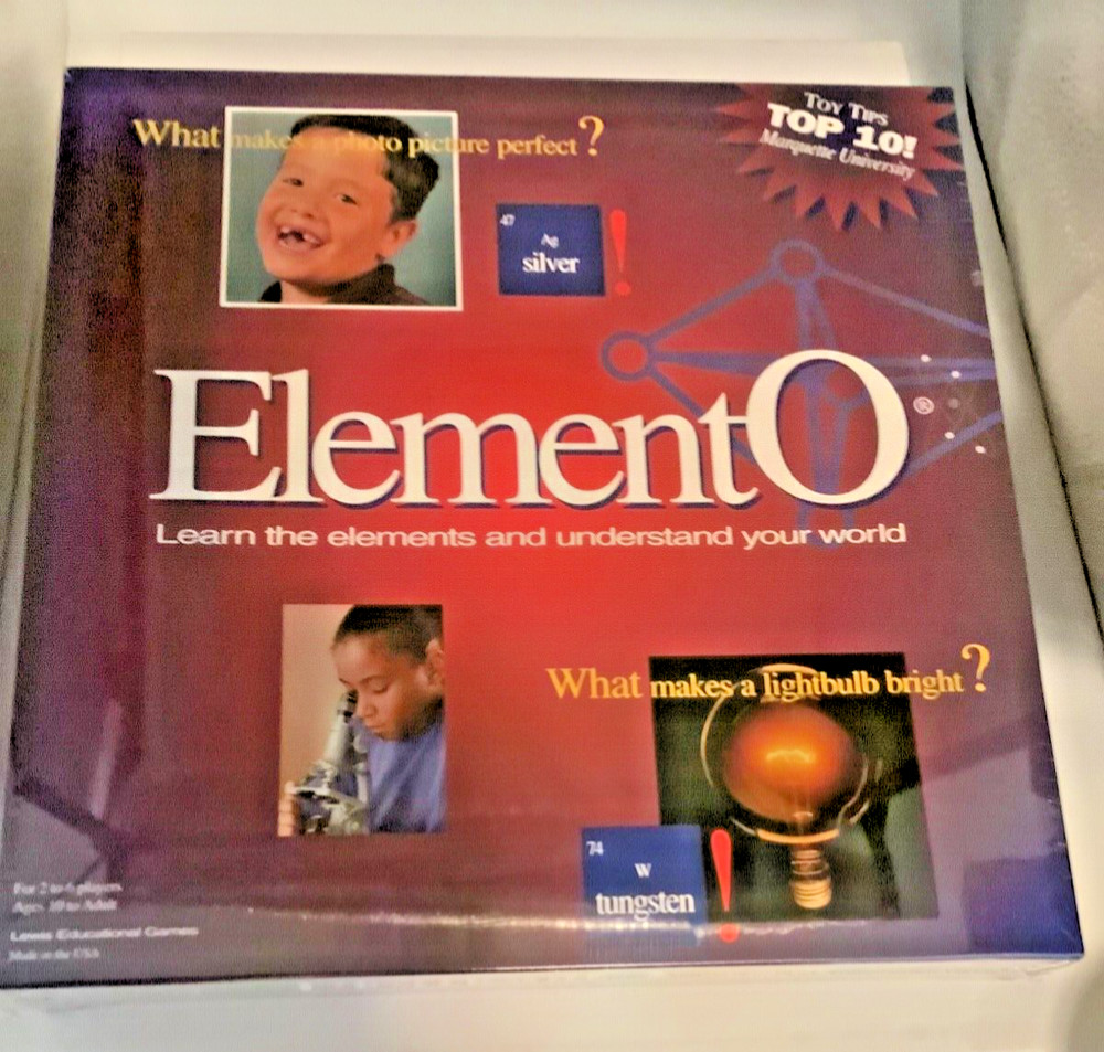 ElementO Board Game – Education/Science — Learn the Periodic Table. New Sealed