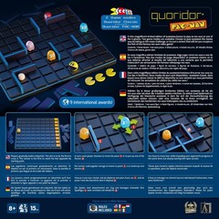 Gigamic, Quoridor PAC-MAN, Familienspiel, Holzspiel, 2-5 Spieler, Ab 8+ Jahren,