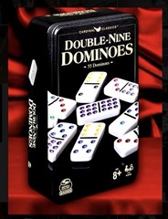Spin Master Games Cardinal Classics Double Nine Dominoes 55pc Set in Storage Tin