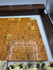 Art Deco Butterscotch Mahjong 143 Pcs