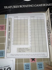 Scrabble Deluxe Edition Rotating Turntable Board Game Vintage 1989