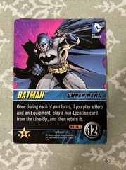 2014 DC Comics Rivals 1 Deck Game Batman Oversize Crisis Super Hero Card!