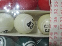 Rare Vintage Hayes Quality Plastic Bingo Balls With Box Complete Multicolor Set