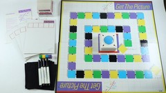 Get the Picture Board Game Worlds of Wonder Complete VTG 1987 Ages 12 And Up