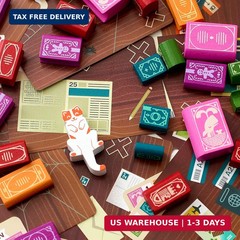 Bookshelf By Alley Cat Games Ages 8 2-4 Players Cooperative Stacking Game Skill