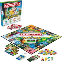 Monopoly Pokémon Edition Board Game Ages 8 and Up 2 to 4 Players Kids Game