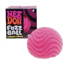 NeeDoh Fuzz Ball Wonder Waves PINK Nee Doh Squishy NEW Authentic Schelling
