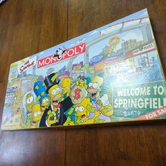 The Simpsons Monopoly Board Game W/ All 6 Pewter Tokens | Fully Complete In Box