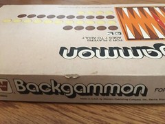 VINTAGE 1973 WESTERN PUBLISHING WHITMAN BACKGAMMON GAME 4832 COMPLETE MADE USA