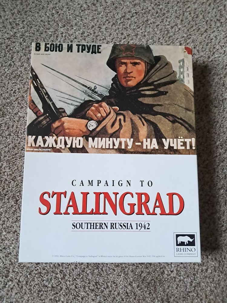 New 1992 Rhino Games Campaign to Stalingrad Southern Russia 1942 Unpunched T