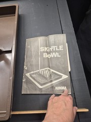 Vtg The Original Skittle Bowl Board Game Complete 3 Ex Pins Score Cards Manual