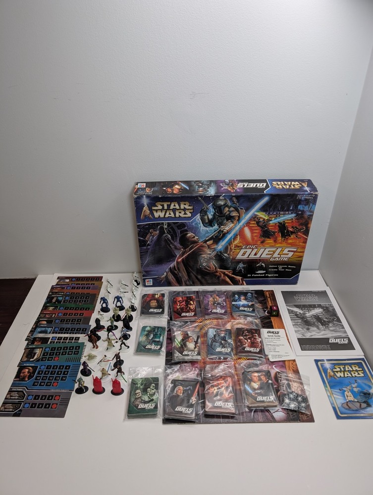 Star Wars Epic Duels Board Game 2002 99% Complete 100% Playable All 31 Figures