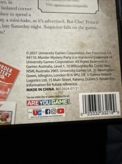 Murder Mystery Dinner Party Game – A Slice of Murder – Sealed and New.