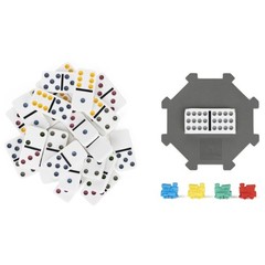 Double 15 Dominoes Set in Storage Tin | Family Board Game for 2-6 Players