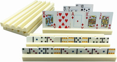 4 Pack Plastic Domino Holders Racks Trays Organizer For Board Games Tiles