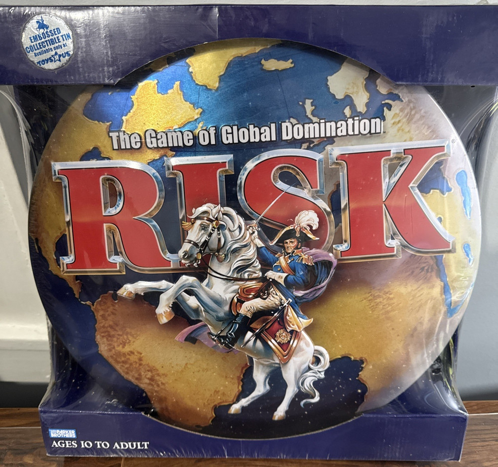 Risk The Game Of Global Domination Metal Tin 2003 New & Sealed Parker Bros