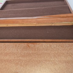 VTG Rummikub Tile Game in Brown Faux Leather Briefcase Missing 1 Tile