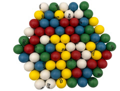 3/5 Inch Bingo Balls – Easy-to-Read – 75 Pieces – Perfect for Parties, Raffles