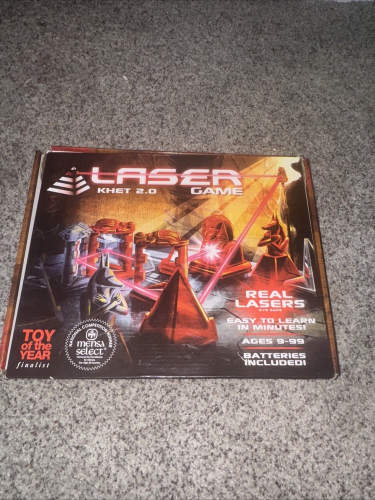 Khet 2.0 Laser Board Game Complete Set with Box and Instructions Working Tested