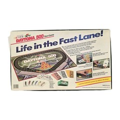 Nascar Daytona 500 Racing Board Game By: Milton Bradley – COMPLETE Game
