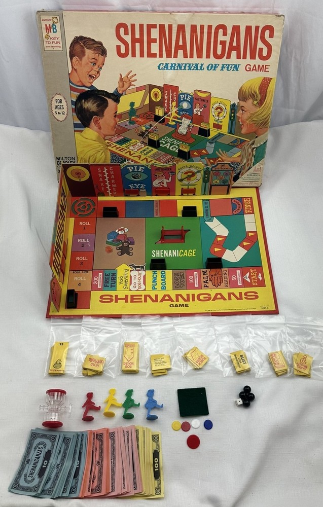 1964 Shenanigans Game by Milton Bradley Complete Very Good Condition FREE SHIP