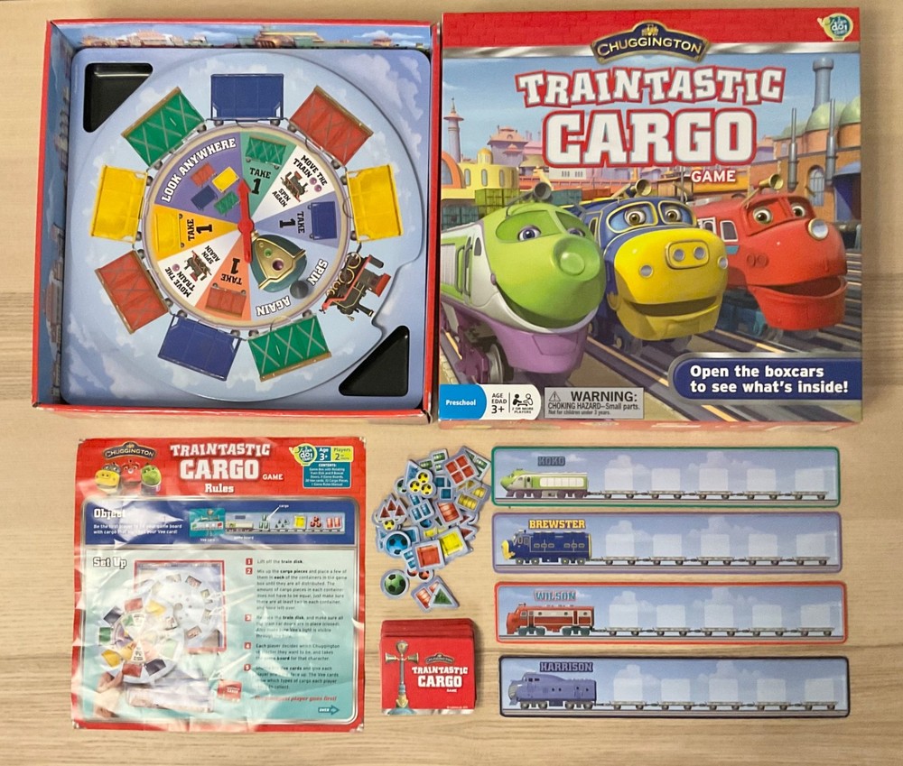 Chuggington Traintastic Cargo Board Game Preschool Birthday Gift Juego de Mesa