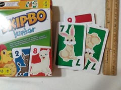 7 Games Ages 3 -4-5 Memory Hippos Yahtzee Popomatic Clue Jr Skip-Bo Jumbo Cards