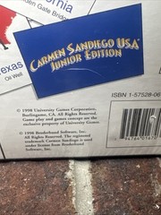 vtg 1998 University Games Carmen Sandiego USA Junior Edition Game New Sealed