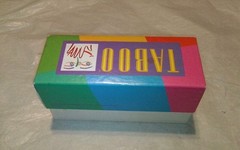 Taboo word Game 1999 Set compact travel size set vintage taboo game