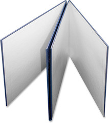 Folding Blank Game Board White Glossy Blue Pebble Cover 18″ x 18″