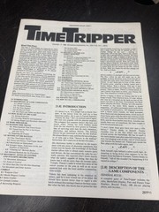 Time Tripper Super Science Fiction Game SPI 2970 – 1980 InComplete Punched