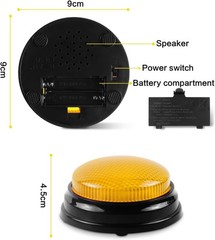 Pack Game Buzzers, 4-LEDs, Unique Sounds, Trivia Buzzer System