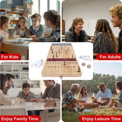 Large 23 inches Horse Race Board Game, Premium Durable Foldable Wooden Box, H…