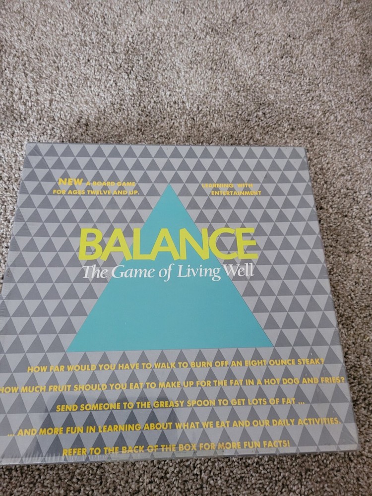 Balance The Game of Living Well New Sealed 1987 Vintage Rare