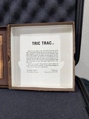 Vintage Drueke American Walnut Tric Trac (Shut The Box) Dice Game No. 1997