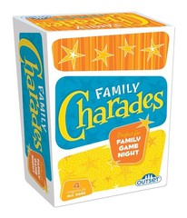 Outset Media Family Charades with Over 800 2.5 x 3.5 inches, Yellow
