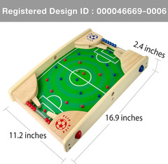 Flipkick Wooden Tabletop Soccer Game – Fun Indoor Sport for Kids & Family