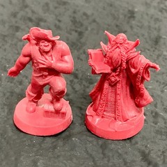 6pcs Mentor Dwarf Bard Druid Knight Hero Warriors Heroquest Board Game Minis Toy