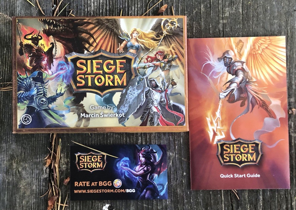 SIEGE STORM Card Game Fantasy Board Game for 1-2 Players by Awaken Realms