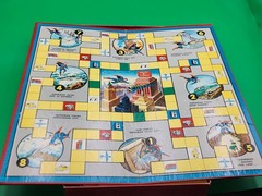 Vintage Calling Superman News Reporting Board Game Daily Planet Transogram 1954