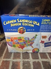 vtg 1998 University Games Carmen Sandiego USA Junior Edition Game New Sealed