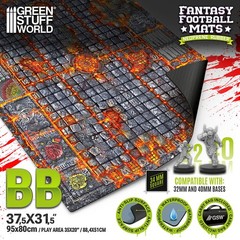 Green Stuff World Fantasy Football Neoprene Mat – Hellcore Pitch (80x95cm)