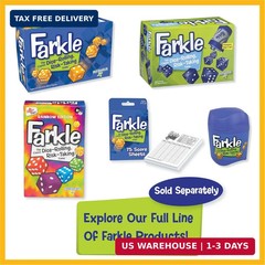 Farkle Classic Dice Game – Kids, Family Games, Travel Game, Adult Games, Board G